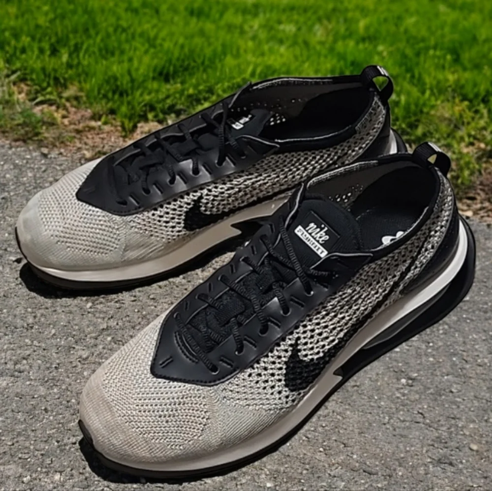 NIKE AIR MAX FLYKNIT Racer W 10 M 8.5 Sesame Black Ocean Cube Pink Oxford - Picture 6 of 17